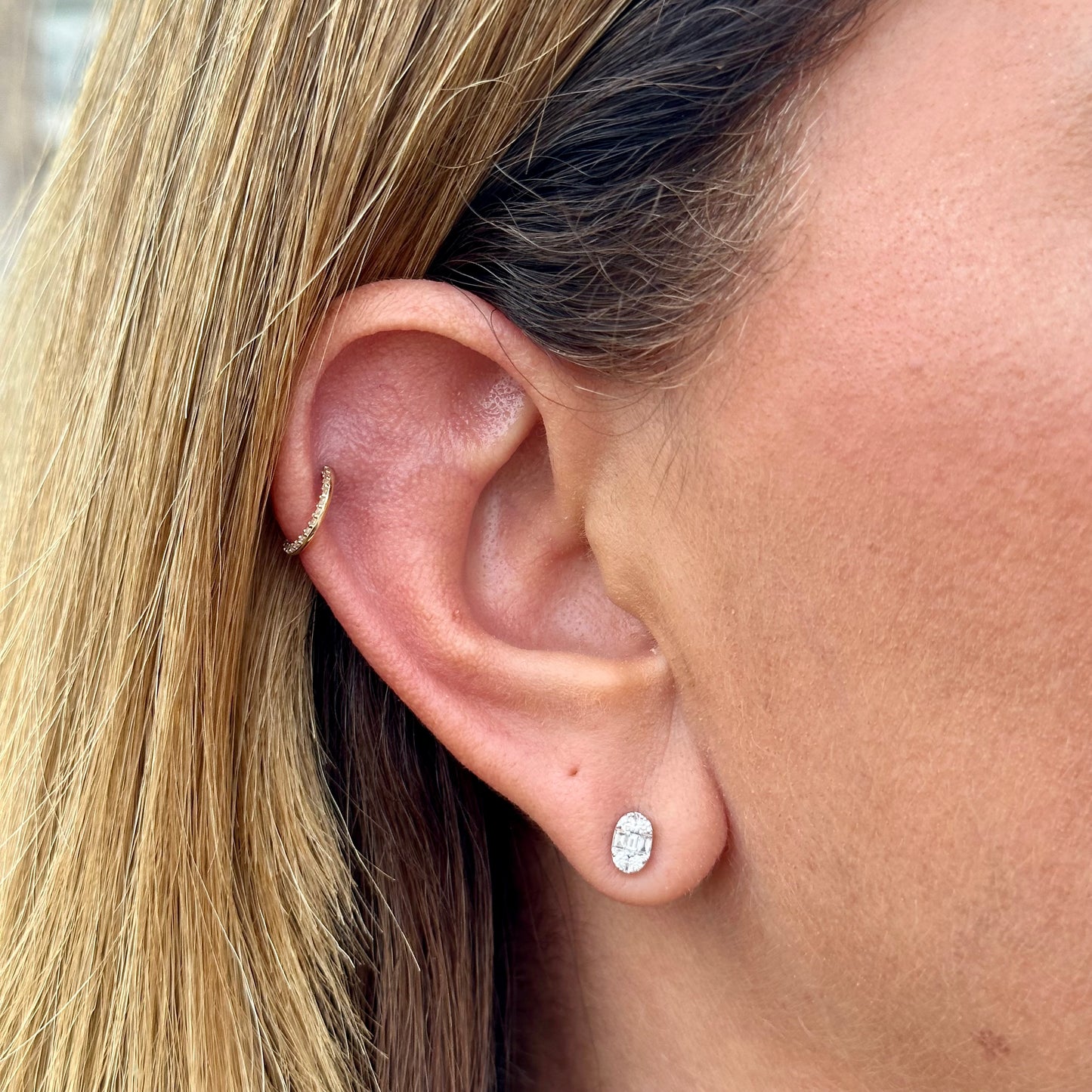 Istambul Earrings in 18K White Gold w/ Diamonds