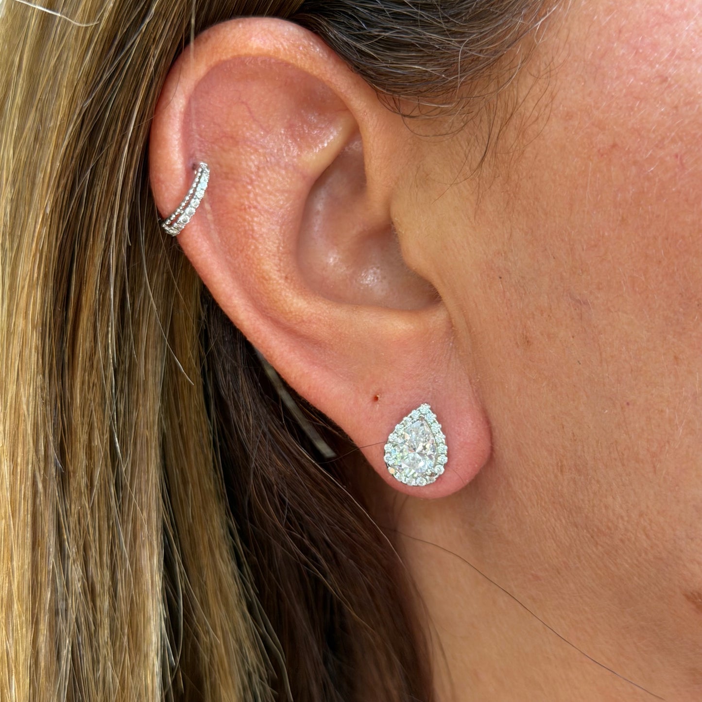 Drop Earrings in Sterling Silver 925