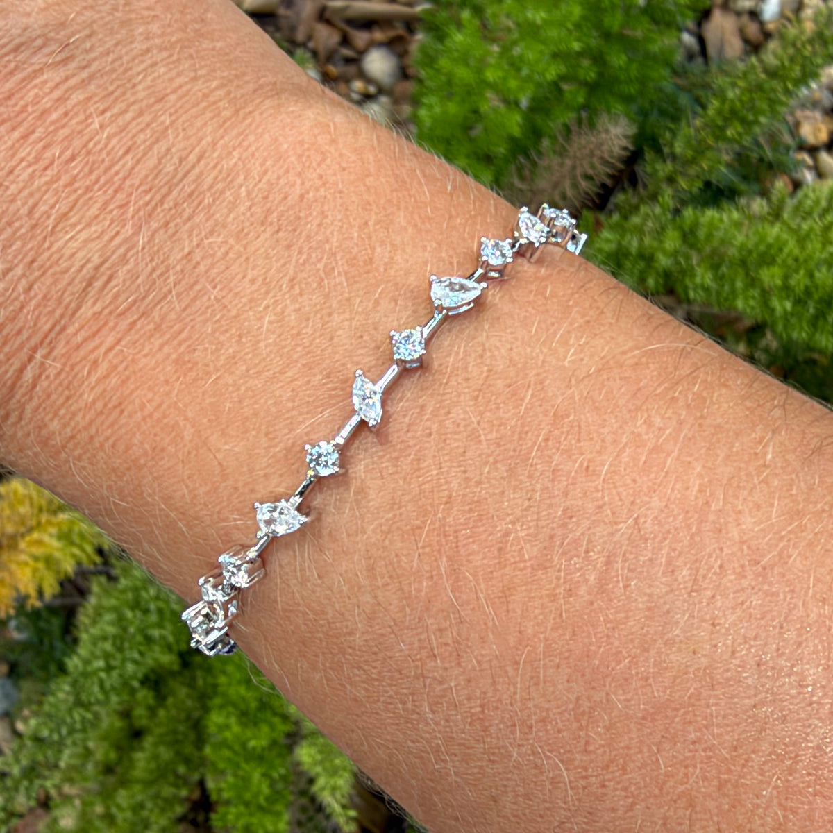 Geometrics Bracelet in Sterling Silver 925