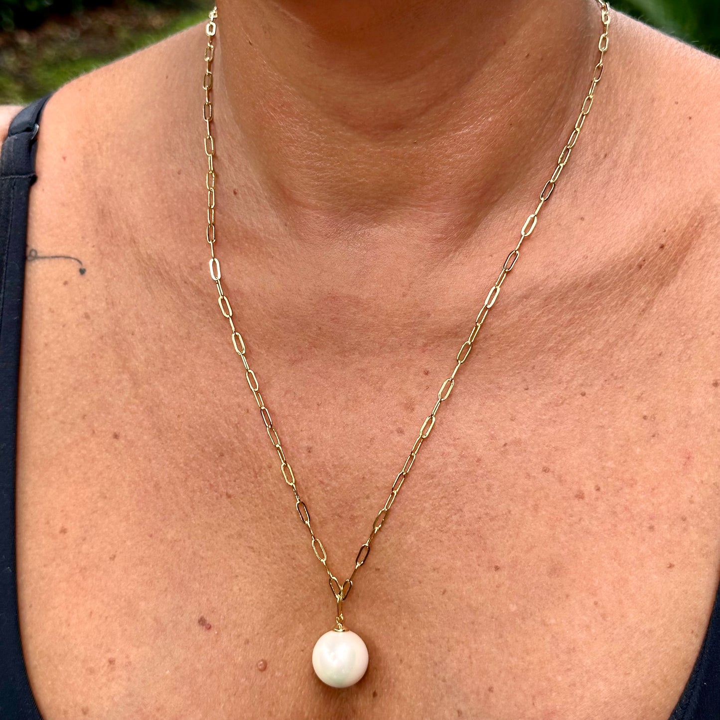 Pearl Necklace in 18K Gold Plated