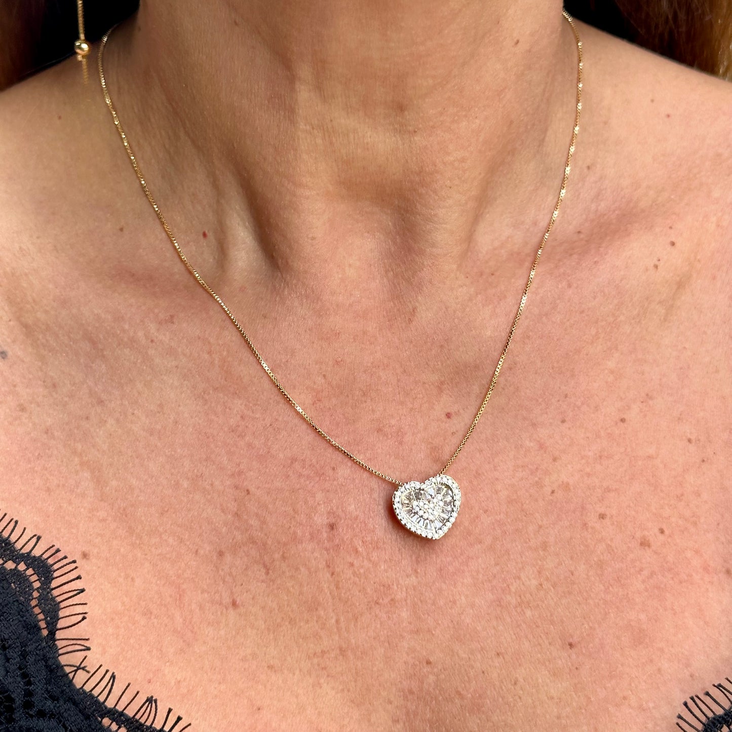 Heart Necklace in 18K Gold Plated