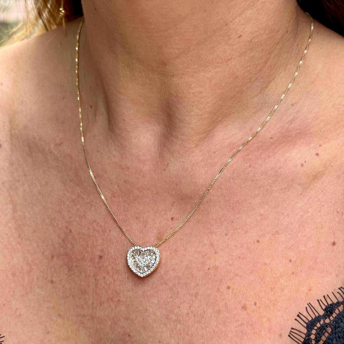 Heart Necklace in 18K Gold Plated