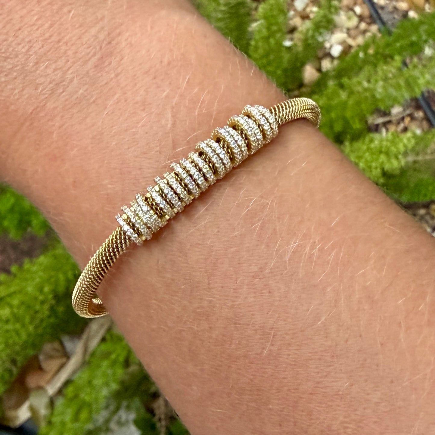Wave Bracelet in Stainless Steel 316L