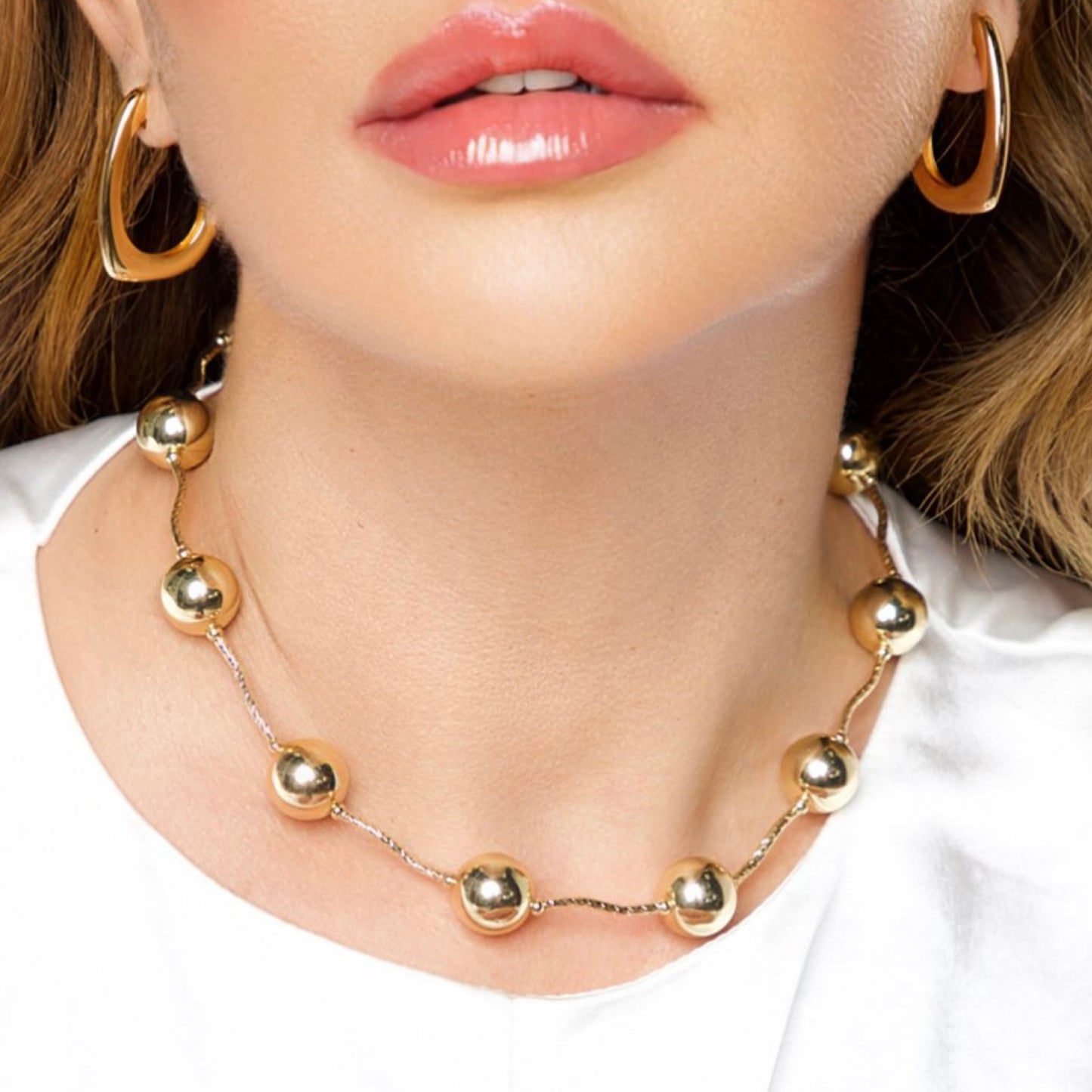 Balls Necklace in 18K Gold Plated