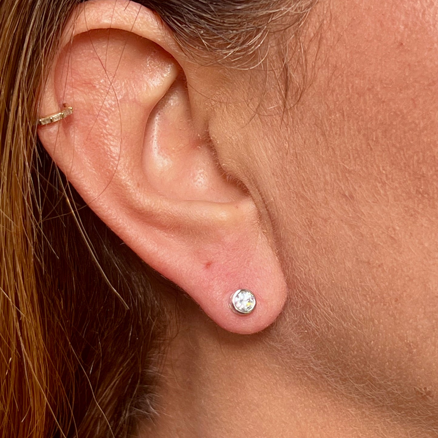 Cat Eye Earrings in Sterling Silver 925