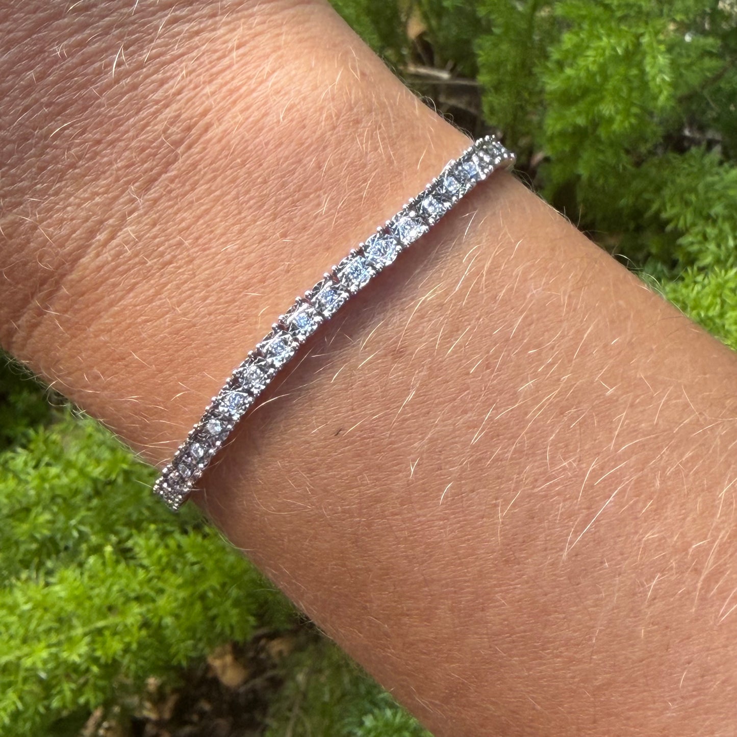 Tennis Bracelet in 18K White Gold