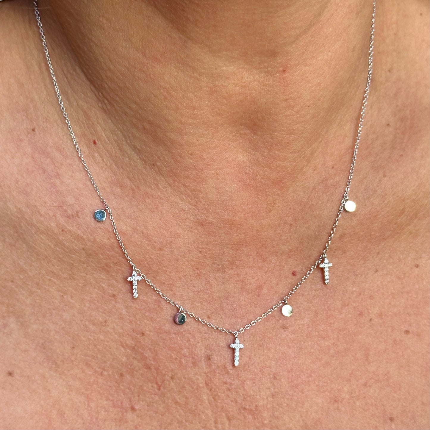Cross Necklace in Sterling Silver 925