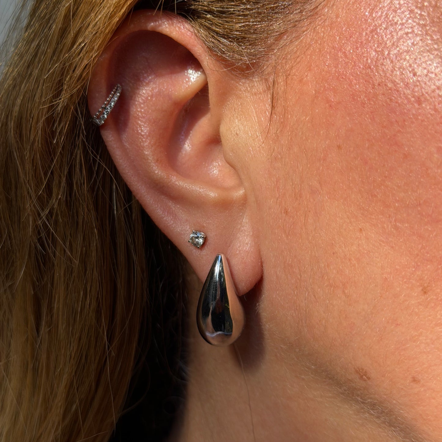 Drop Earrings in Sterling Silver 925