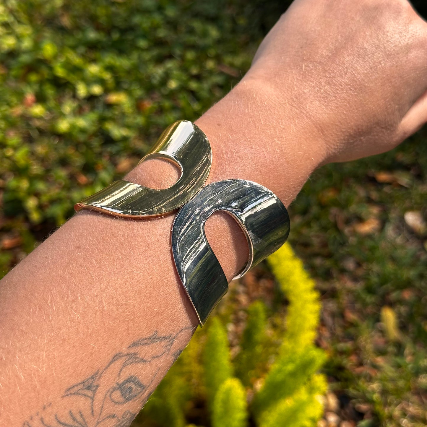 Bicolor Butterfly Bracelet in 18K Gold Plated