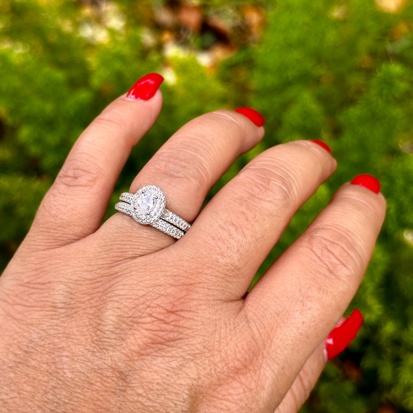 Oval Ring in Sterling Silver 925