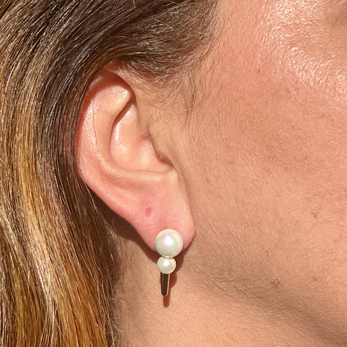 Pearls Earrings in 18K Gold Plated