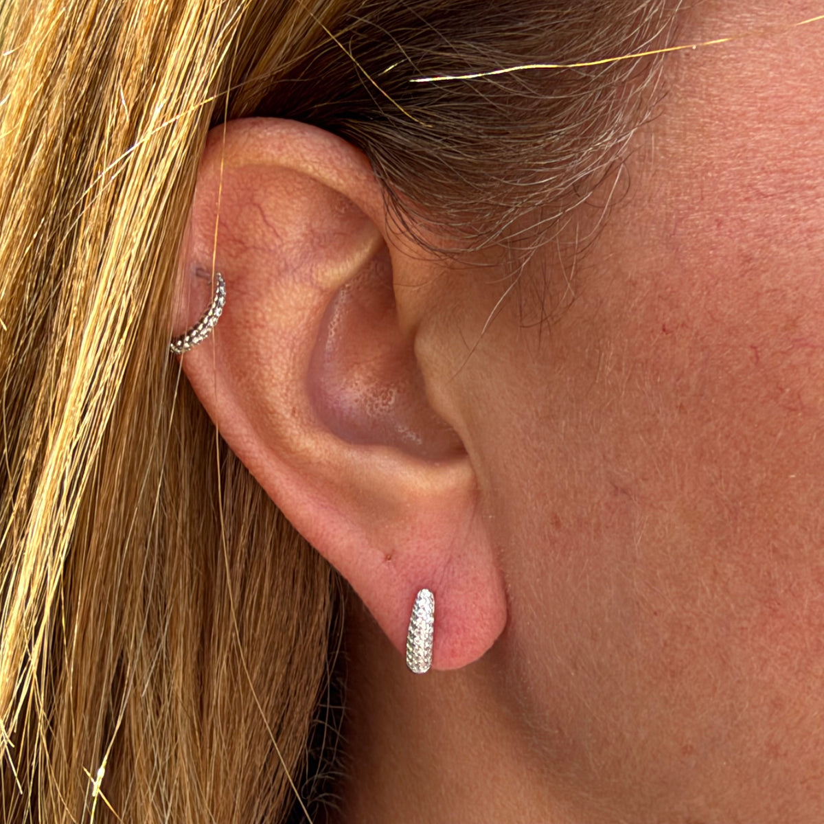 Stick Earrings in Sterling Silver 925