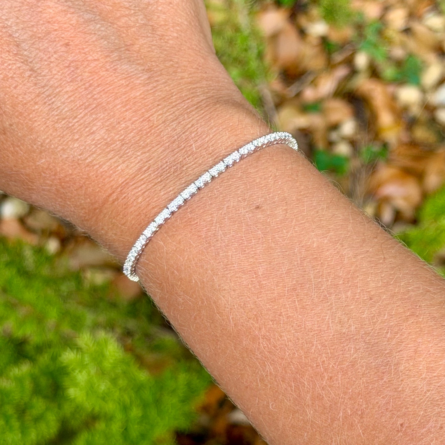 Moissanite Tennis Bracelet in Sterling Silver 925