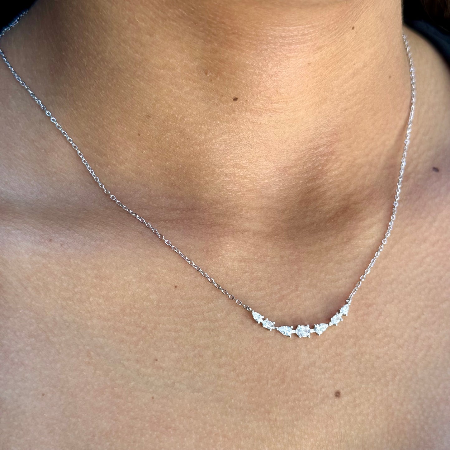 Smile Necklace in Sterling Silver 925