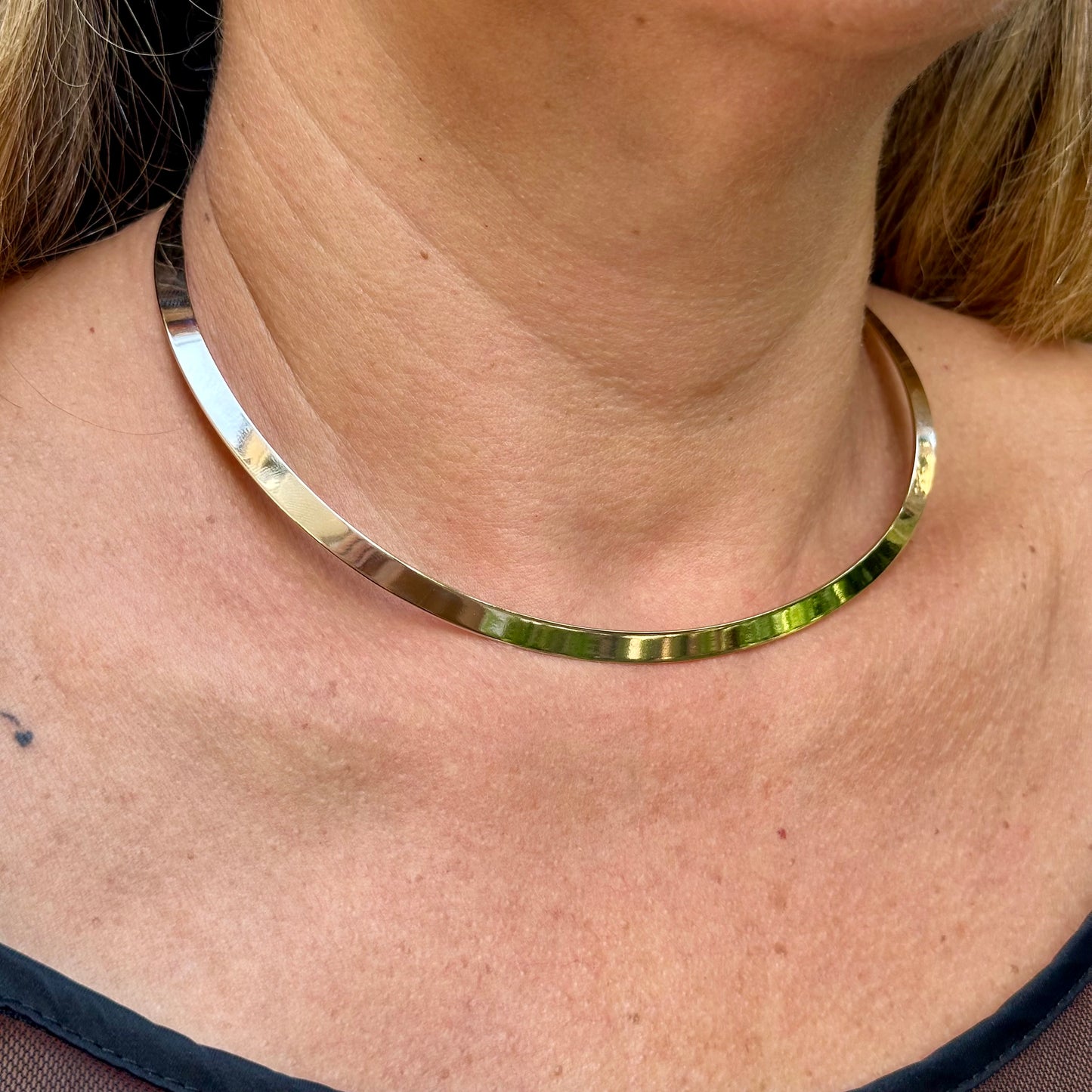 Flat Choker in 18K Gold Plated