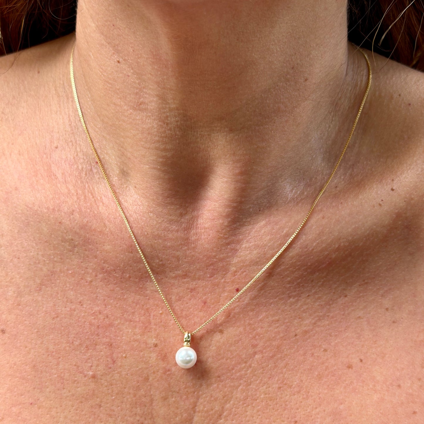 Pearl Necklace in 18K Gold Plated