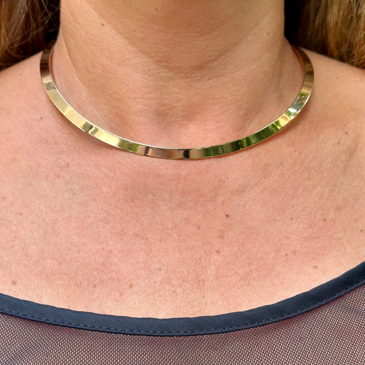 Flat Choker in 18K Gold Plated