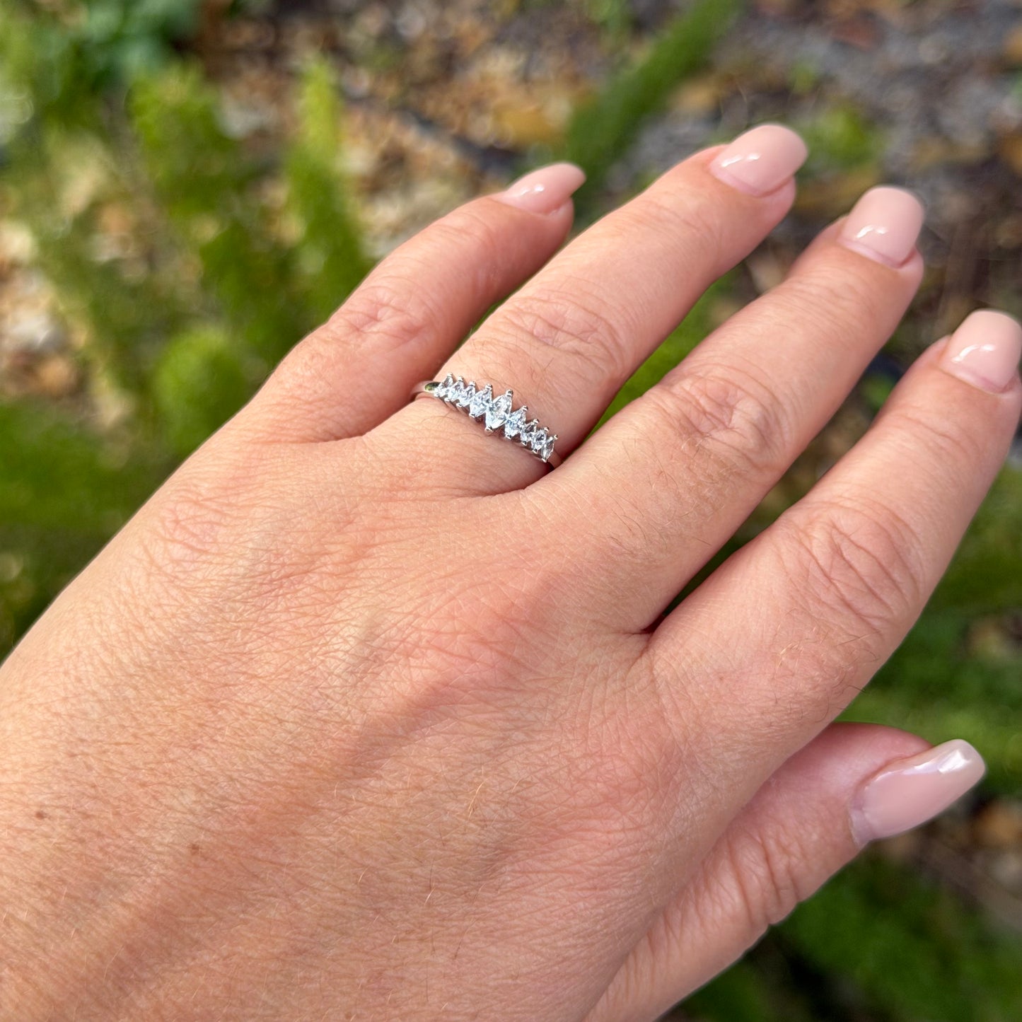Baguette Ring in Sterling Silver 925