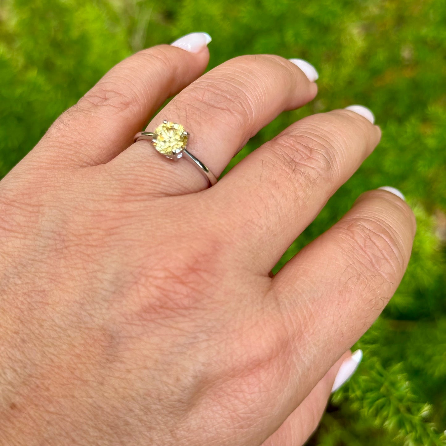 Citrine Ring in Sterling Silver 925
