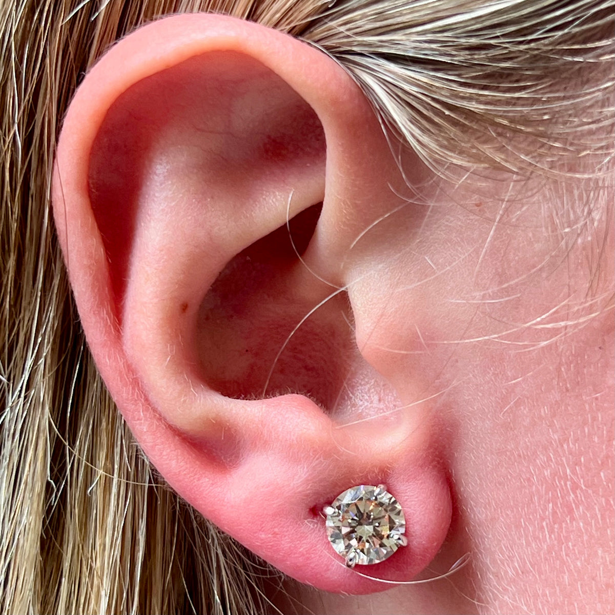 Light Spot Earrings in Sterling Silver 925