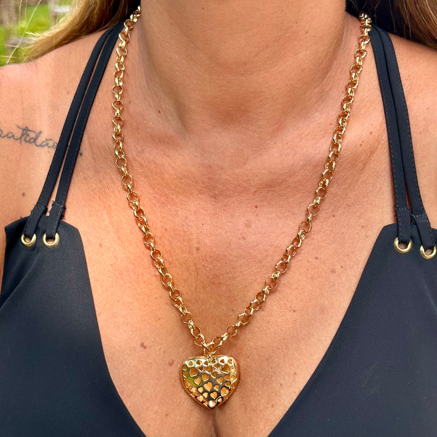 Heart Necklace in 18K Gold Plated
