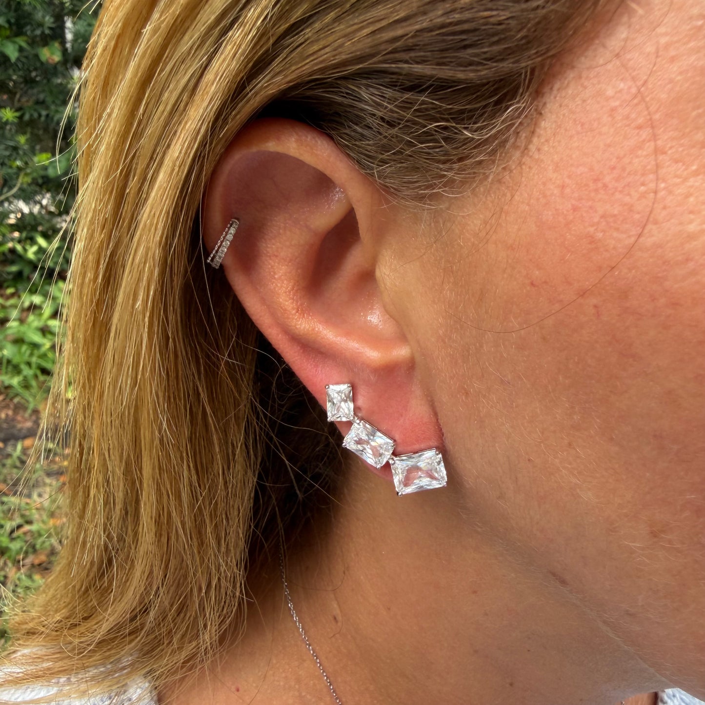 Ear Cuff Earrings in Sterling Silver 925