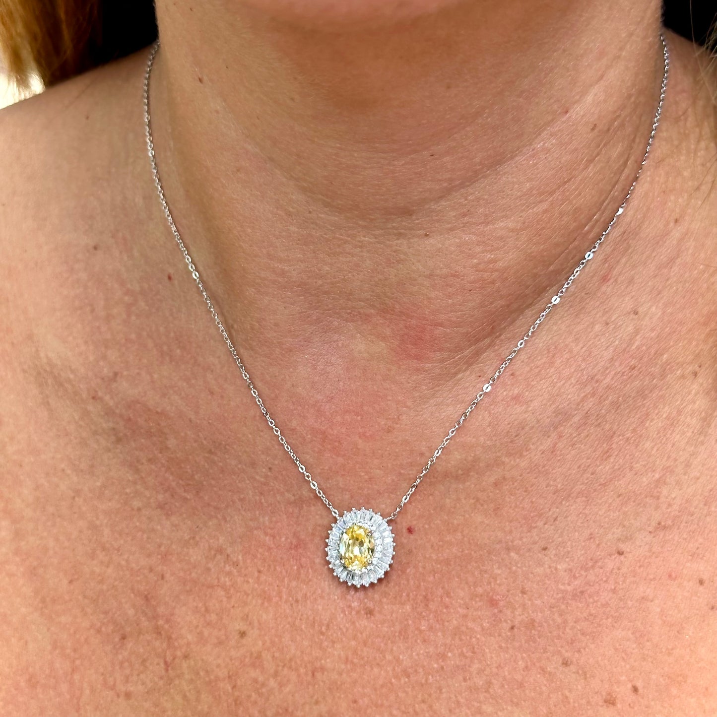 The Sun Necklace in Sterling Silver 925