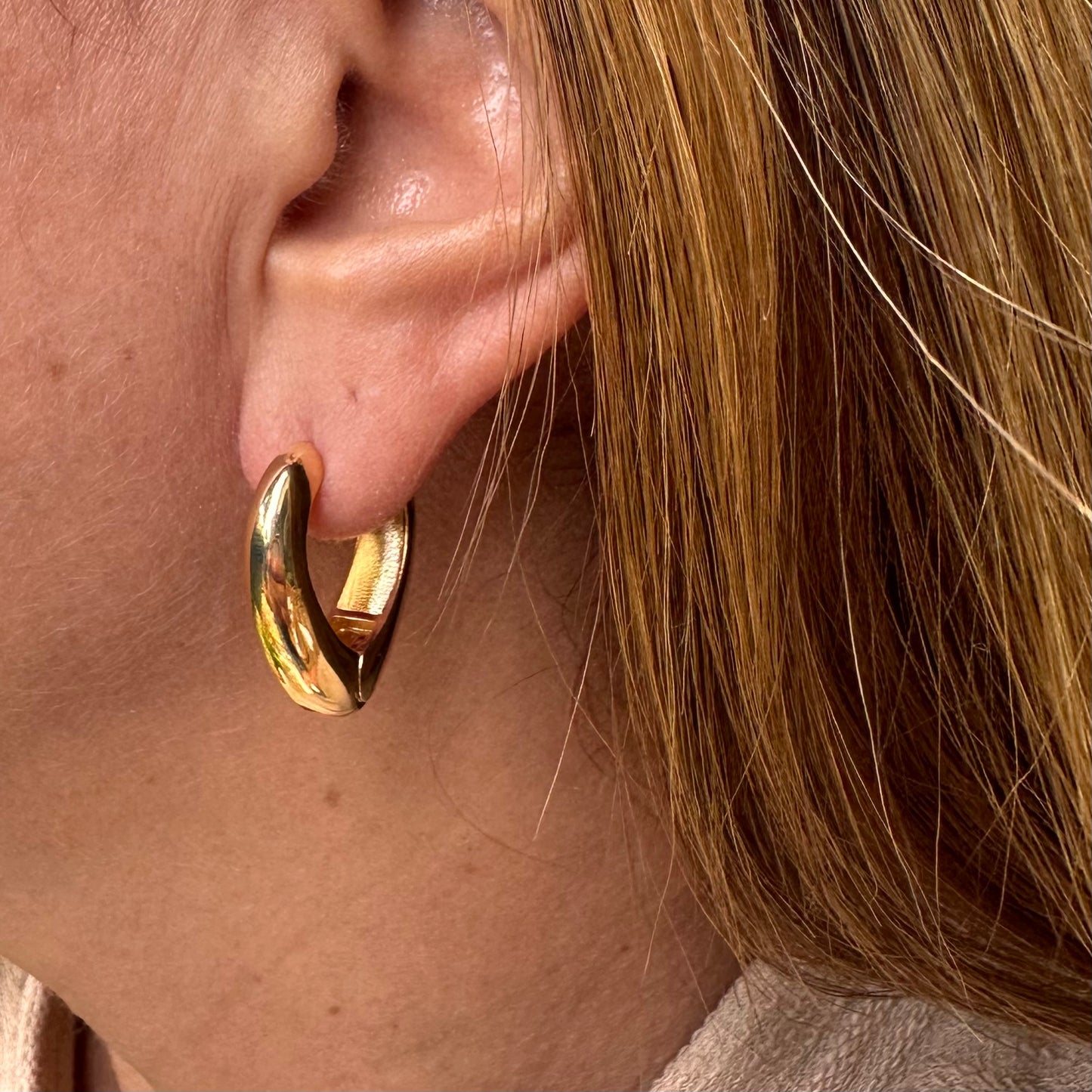 Heart Earrings in 18K Gold Plated