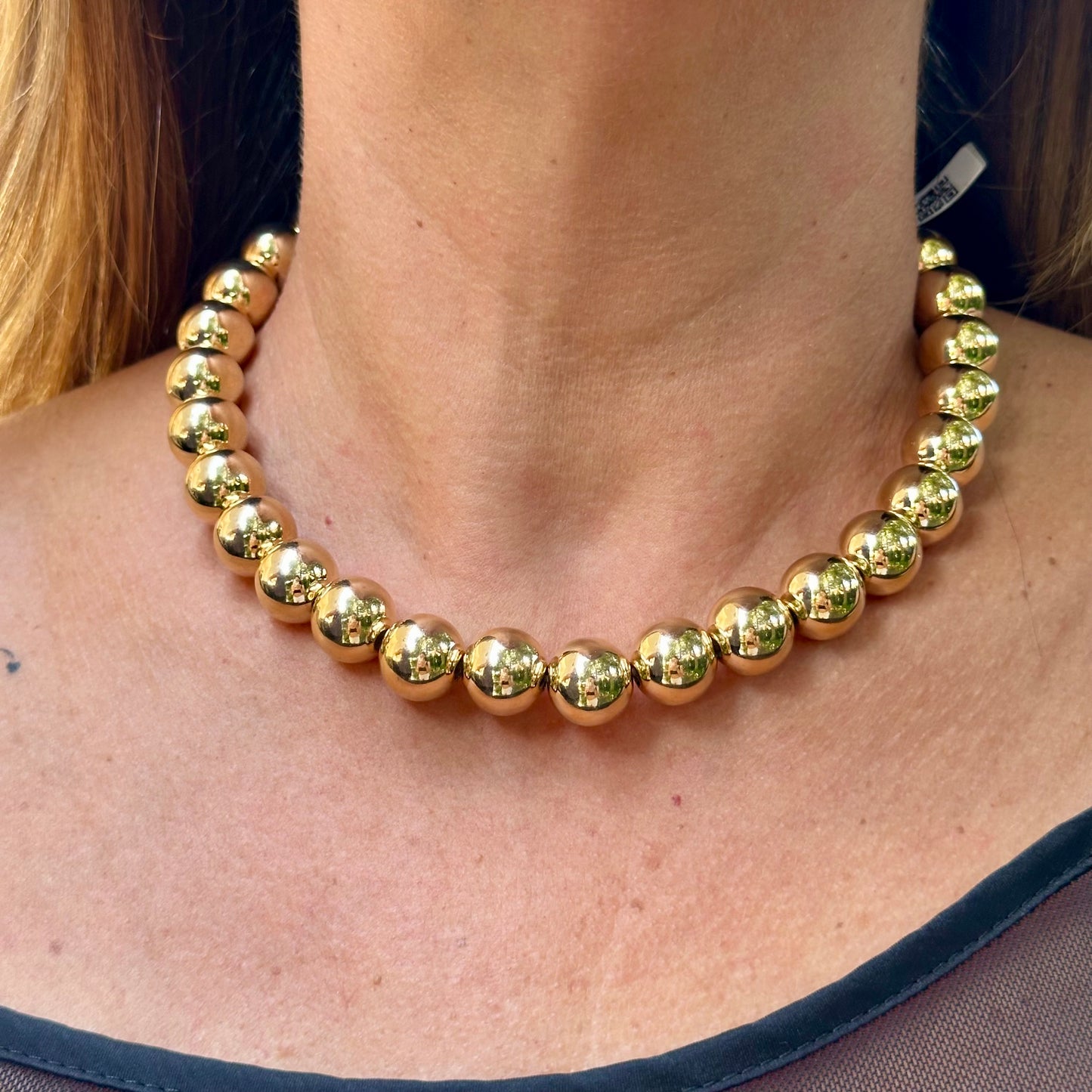 Sphere Necklace in 18K Gold Plated