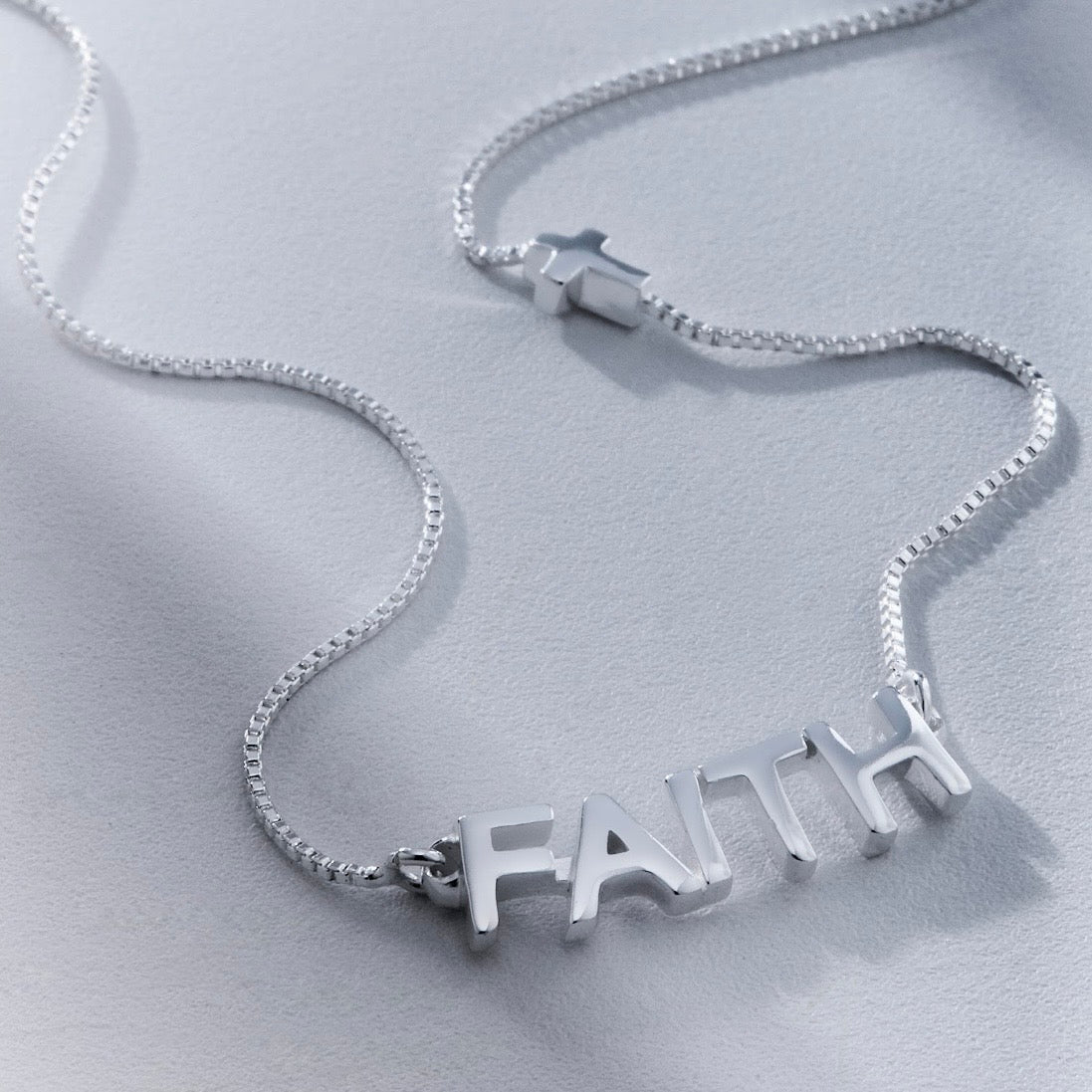 Adjustable Faith Necklace in 18K Gold Plated by Anna Prata