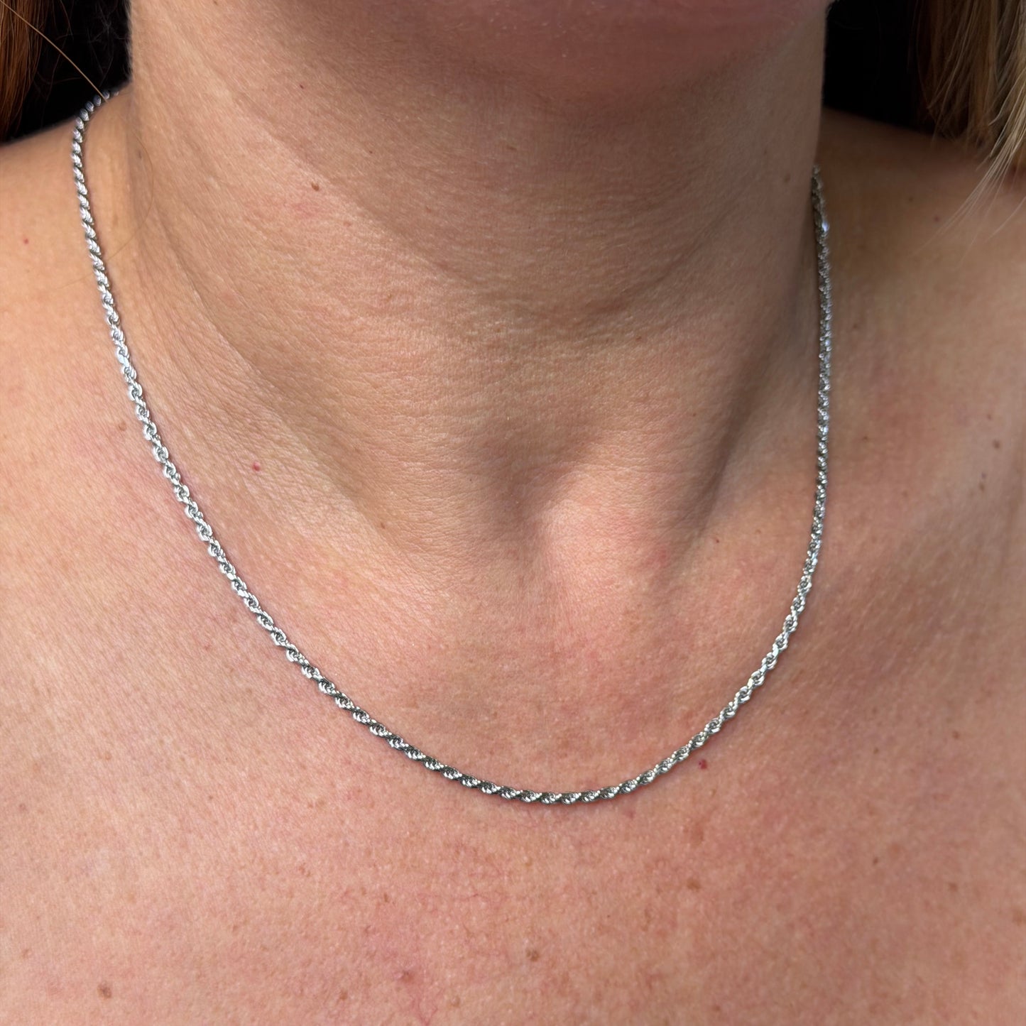 Wicker Necklace in Sterling Silver 925