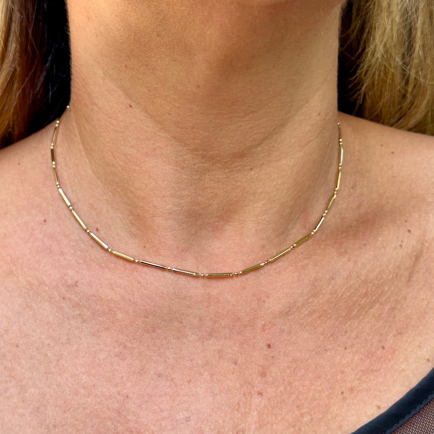 Bamboo Choker in 18K Gold Plated