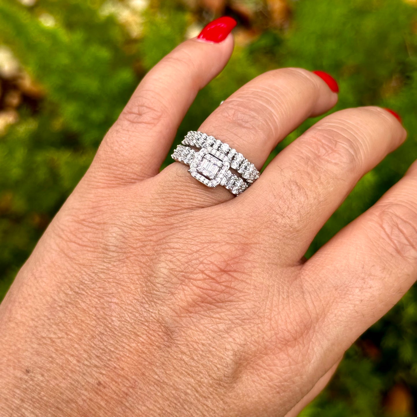 Baguette Ring in Sterling Silver 925