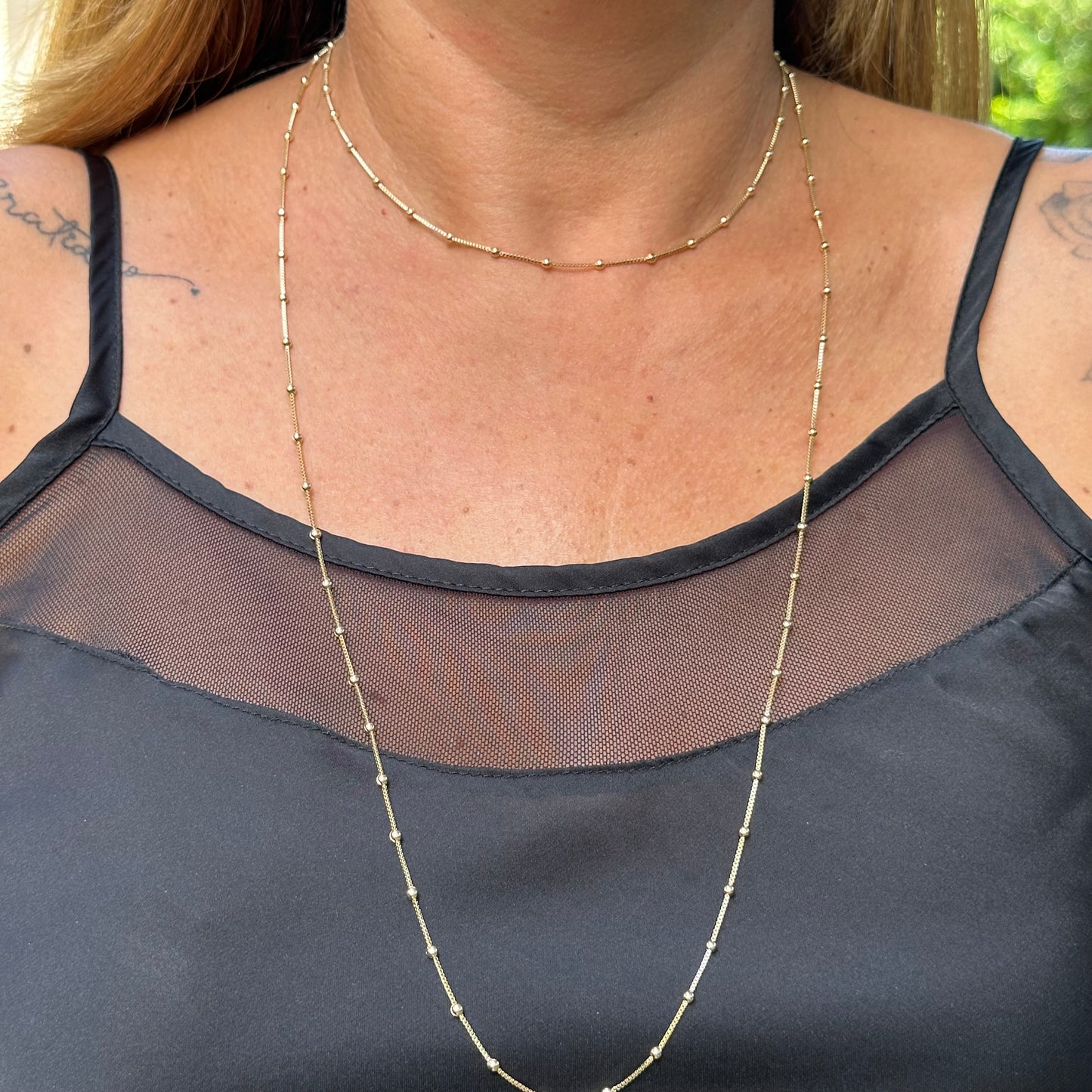 Sphere Necklace in 18K Gold Plated