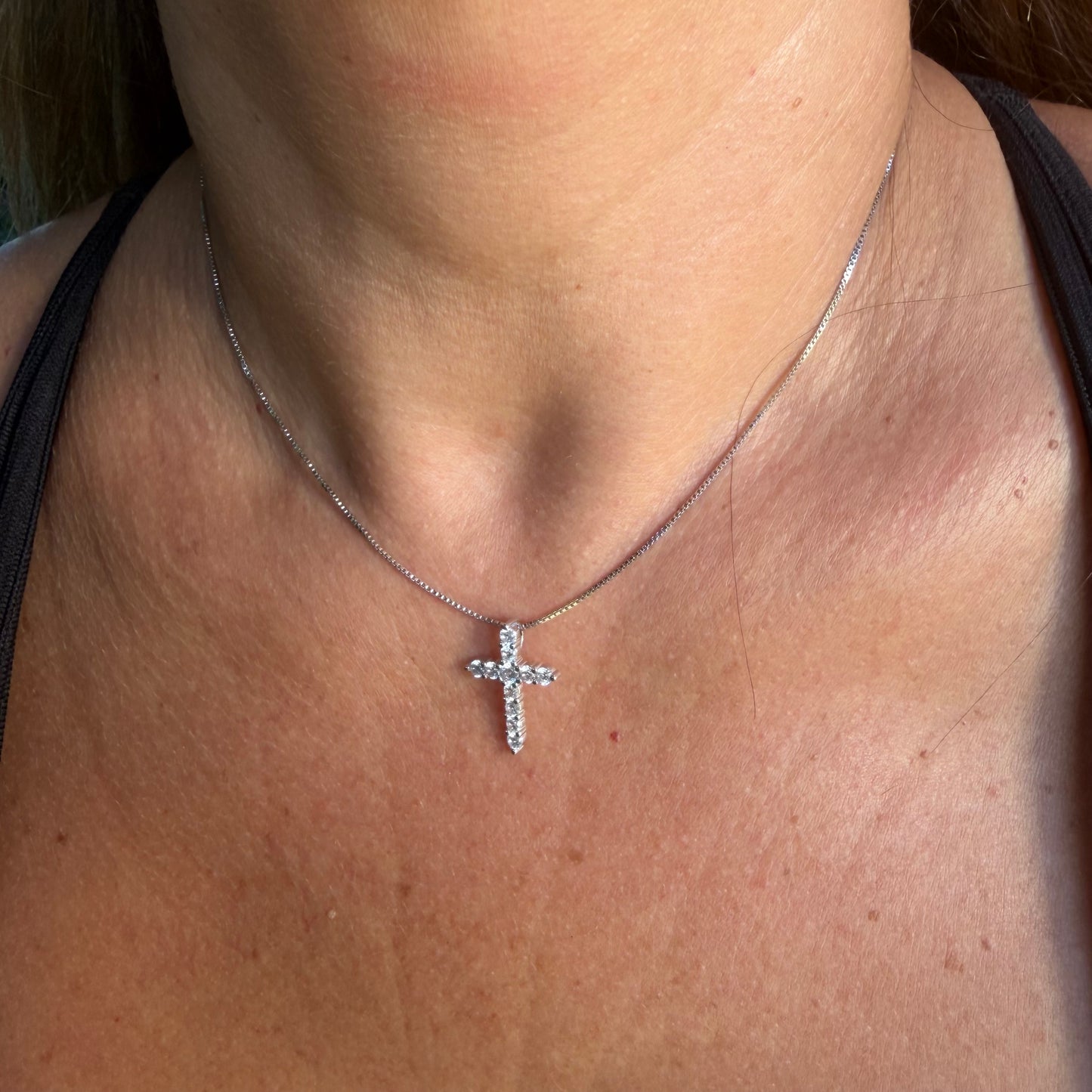 Cross Necklace in Sterling Silver 925