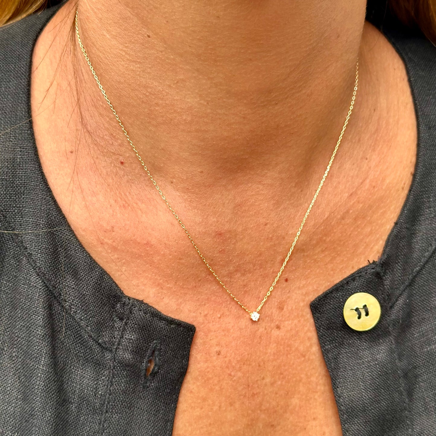 Light Spot Necklace in Sterling Silver 925