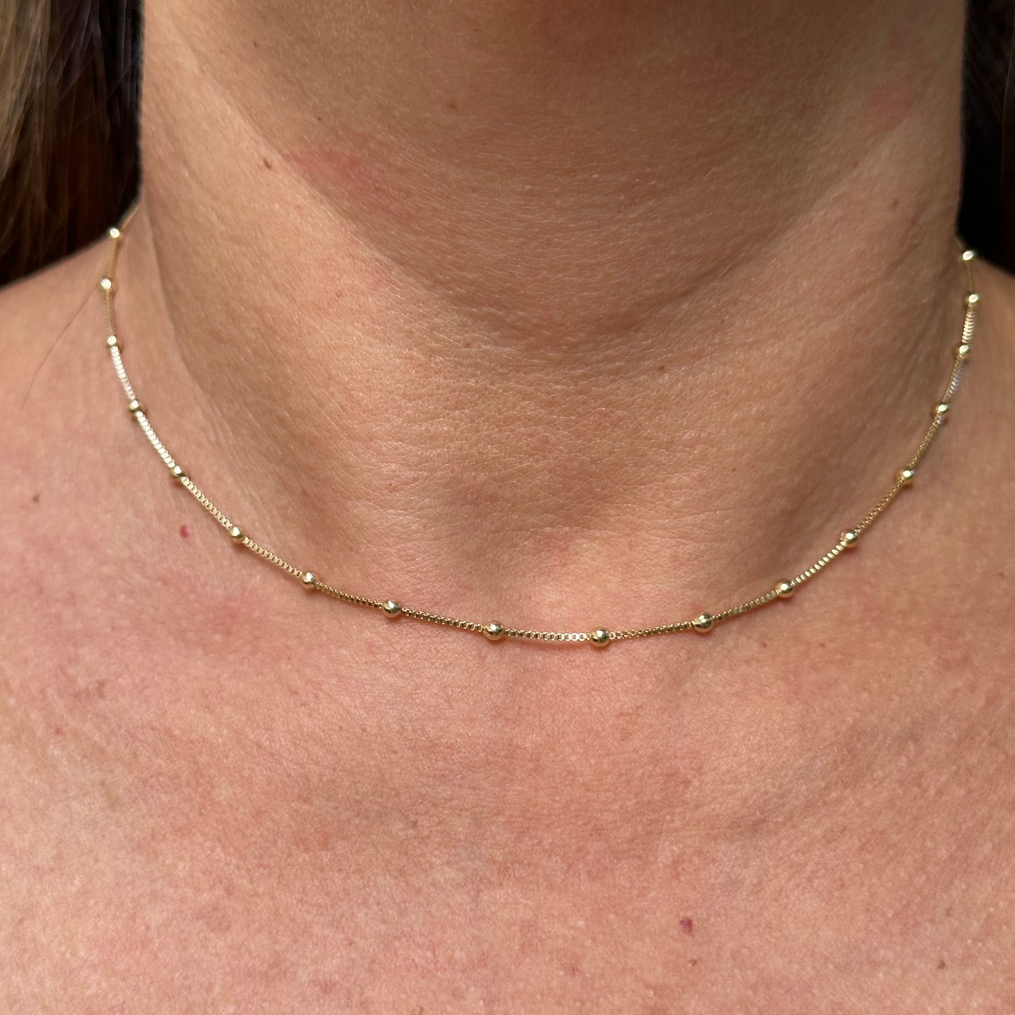 Sphere Necklace in 18K Gold Plated