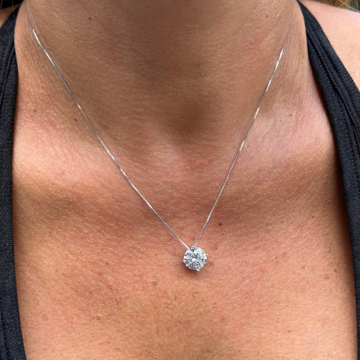 Light Spot Necklace in Sterling Silver 925