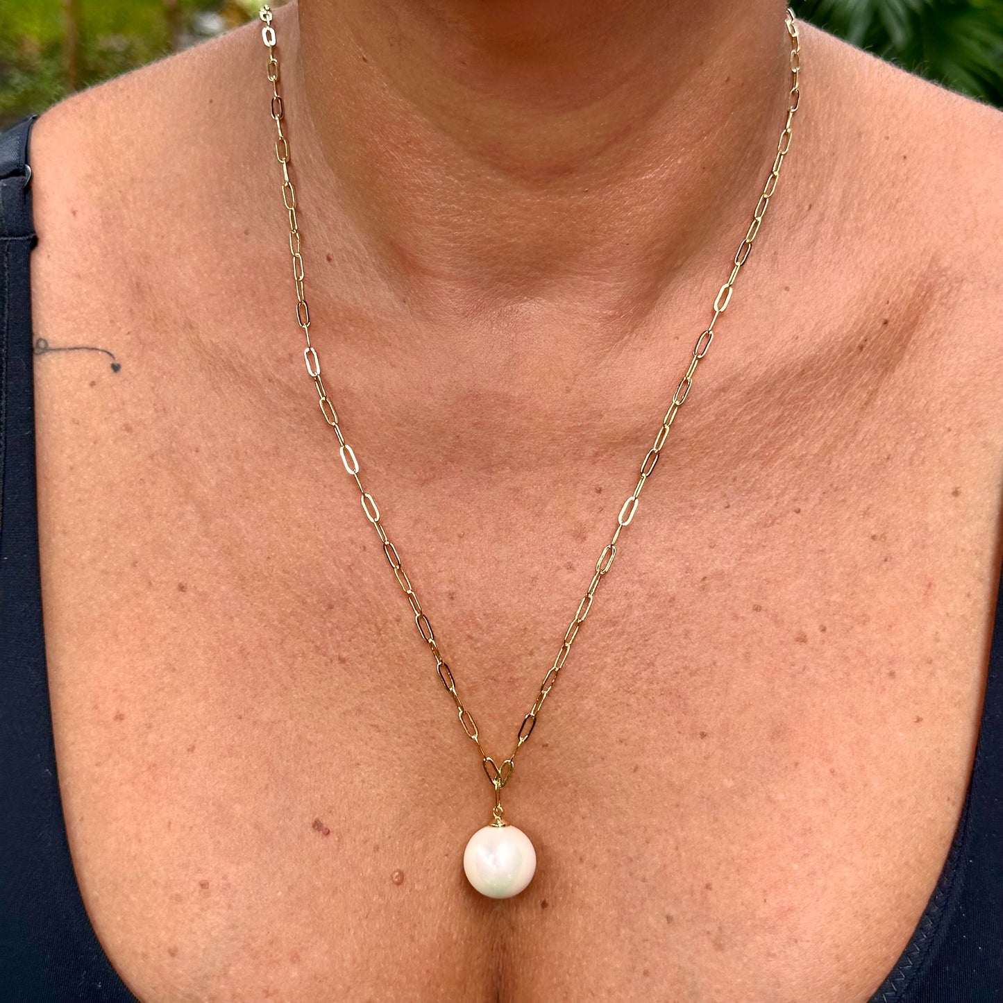 Pearl Necklace in 18K Gold Plated