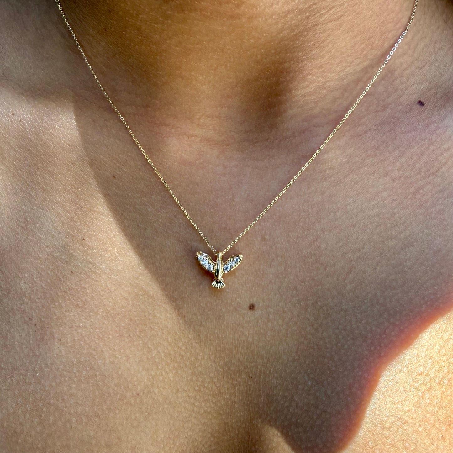 Peace Necklace in 18K Gold Plated