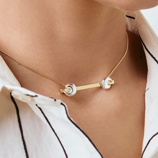 Traco Necklace in 18K Gold Plated by Anna Prata
