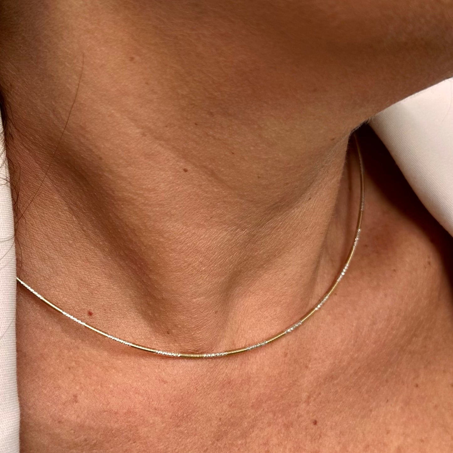 Thin Necklace in Sterling Silver 925