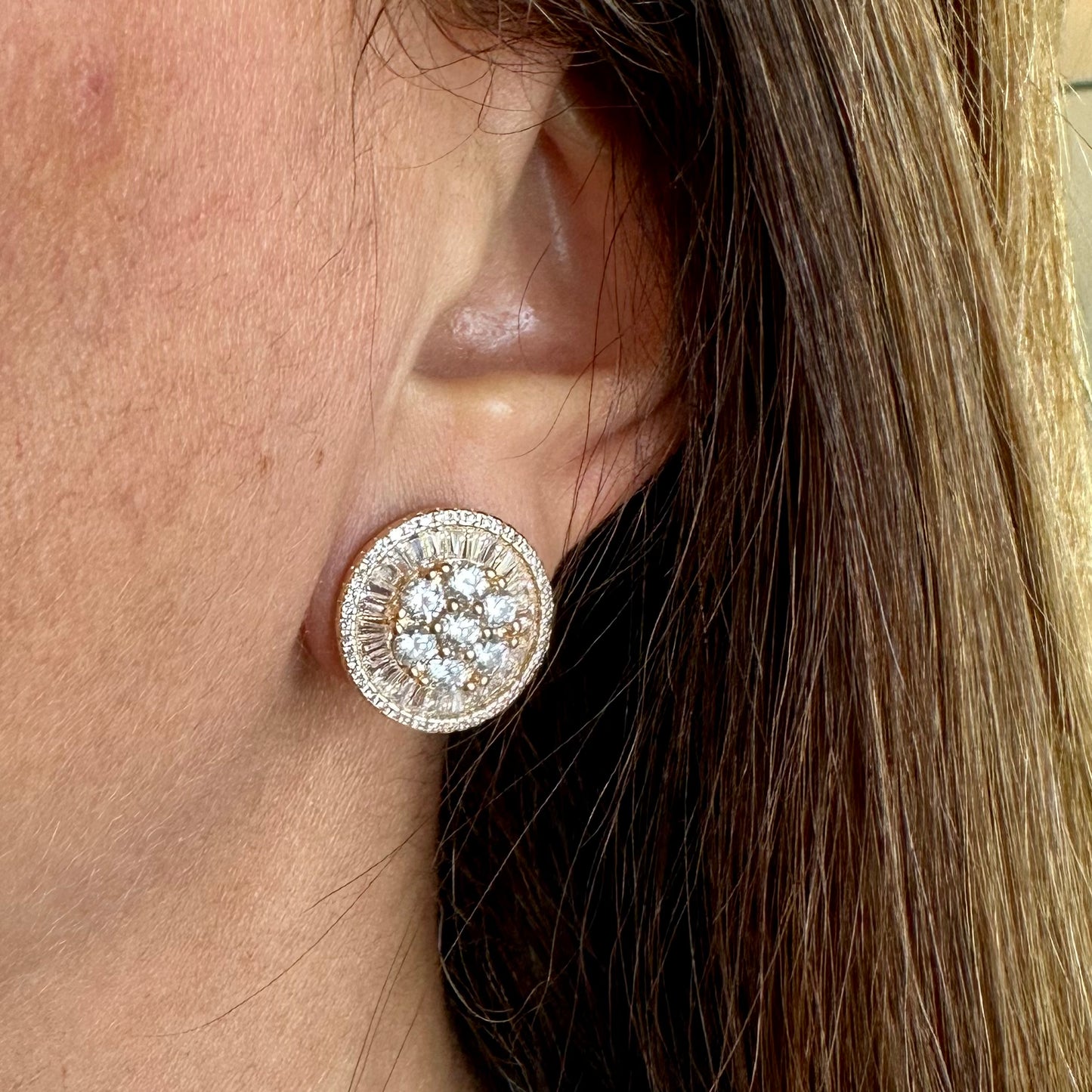 Pizza Earrings in Sterling Silver 925