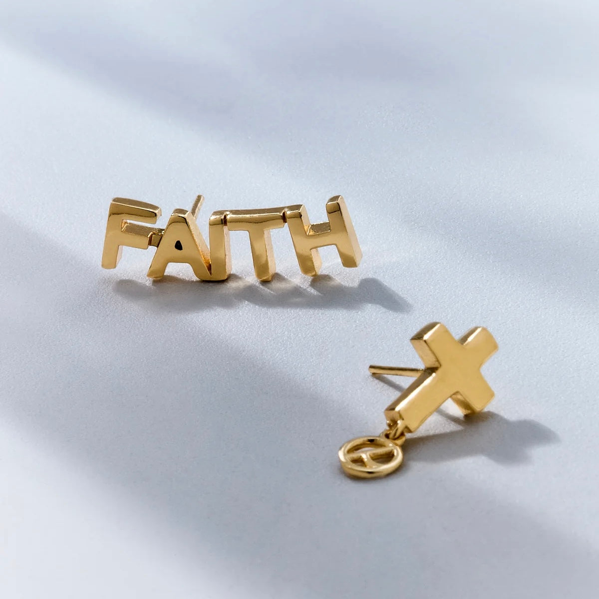 Faith Earrings in 18k Gold Plated by Anna Prata