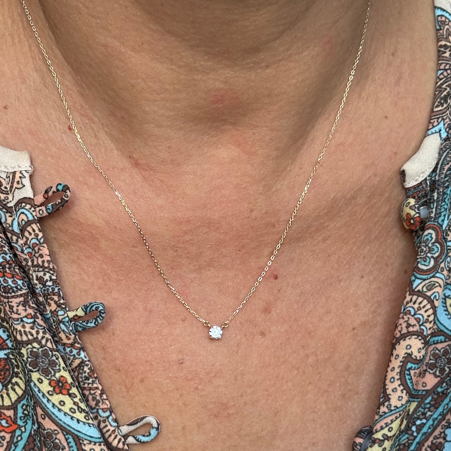Light Spot Necklace in Sterling Silver 925