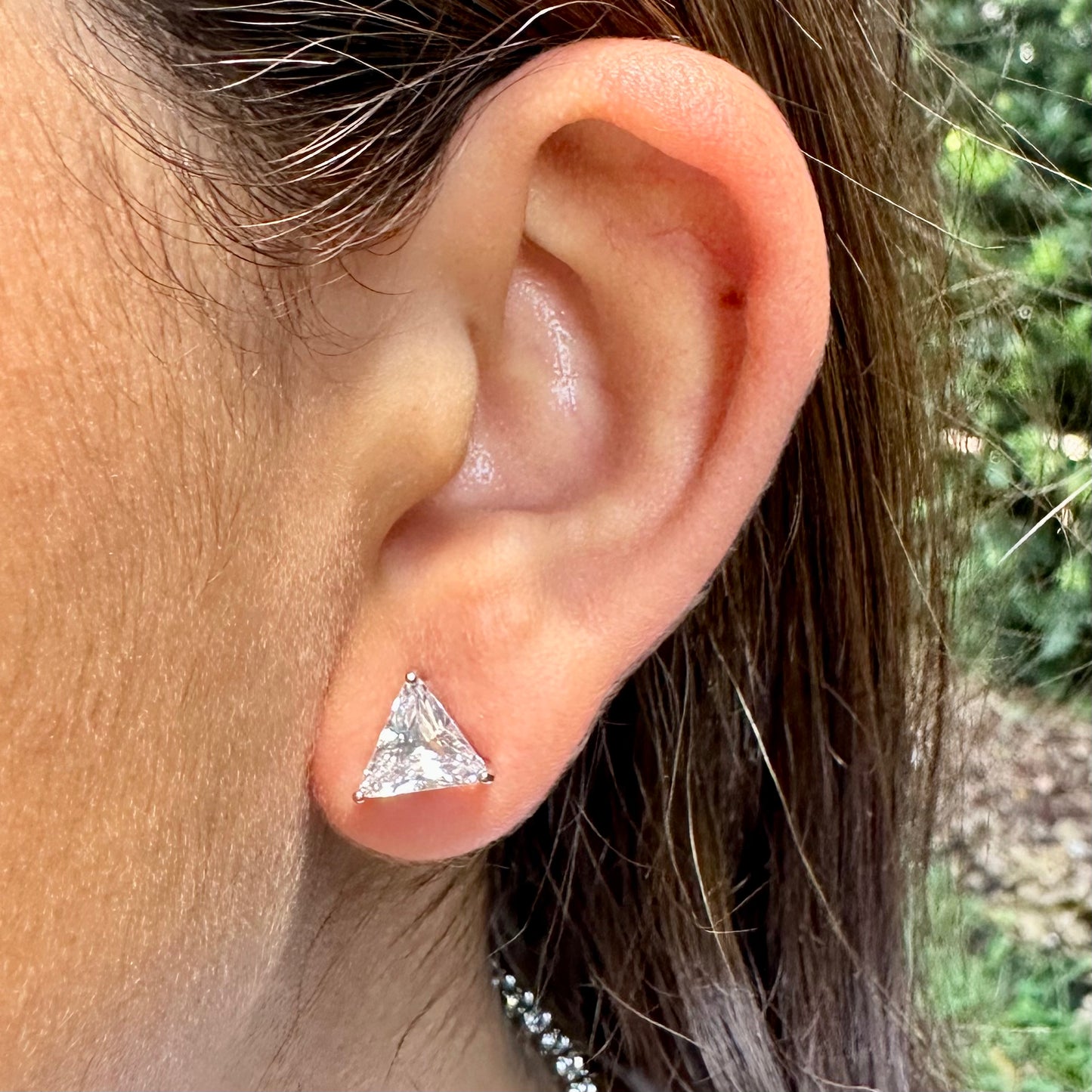 Triangle Earrings in Sterling Silver 925