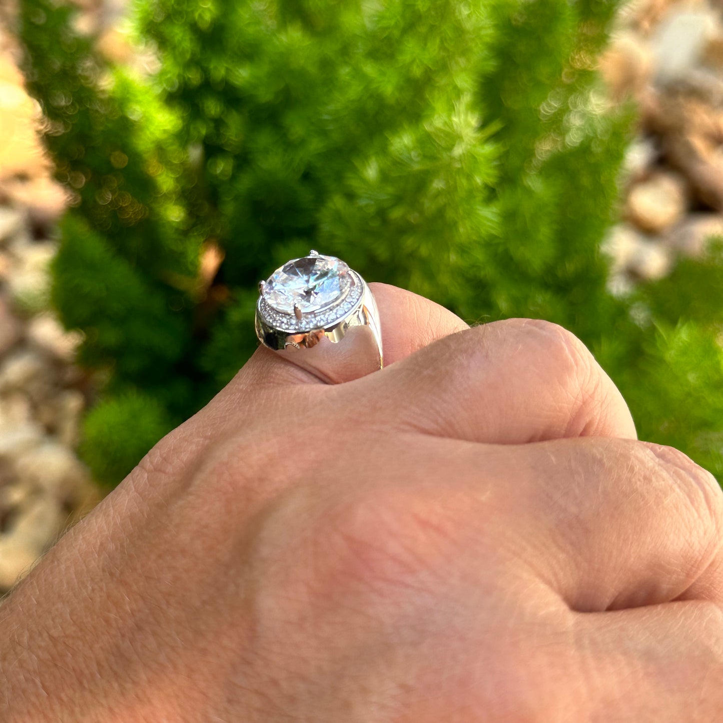 Cat Eyes Ring in Sterling Silver 925