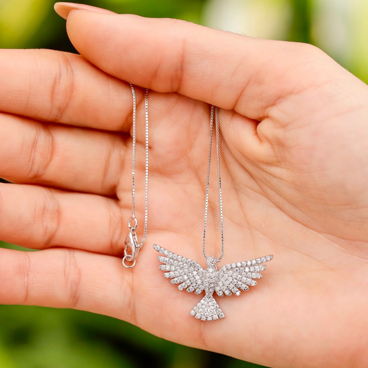 Peace Necklace in Sterling Silver 925