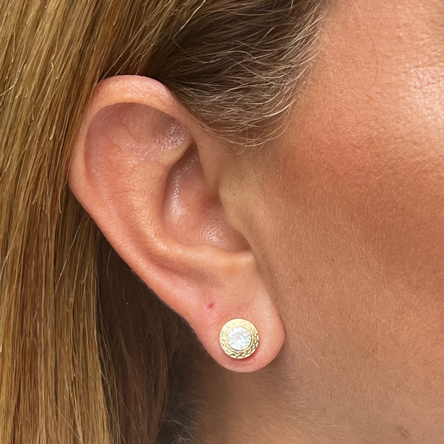 Light Spot Earrings in 14K Gold