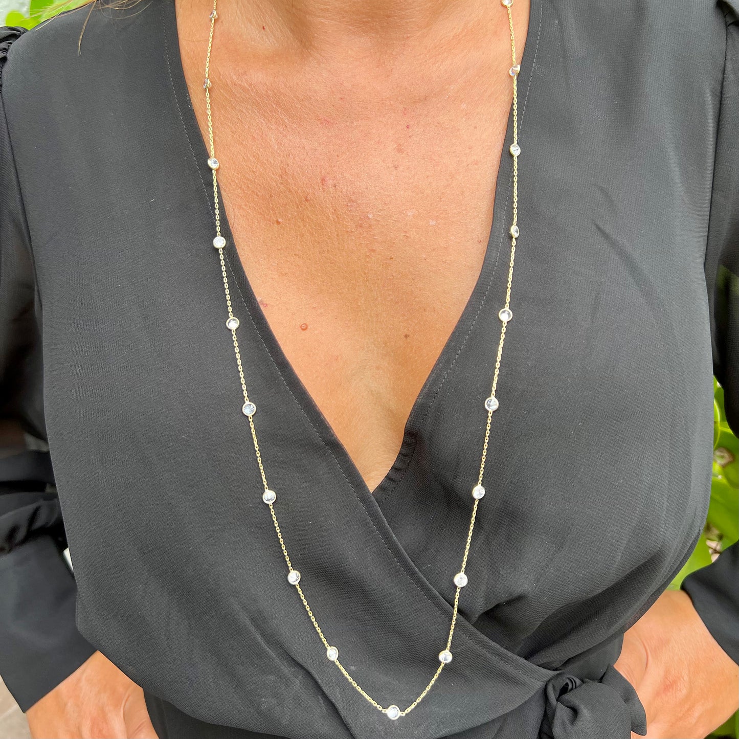 Zirconia Necklace in Sterling Silver 925